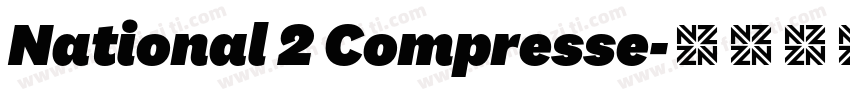 National 2 Compresse字体转换